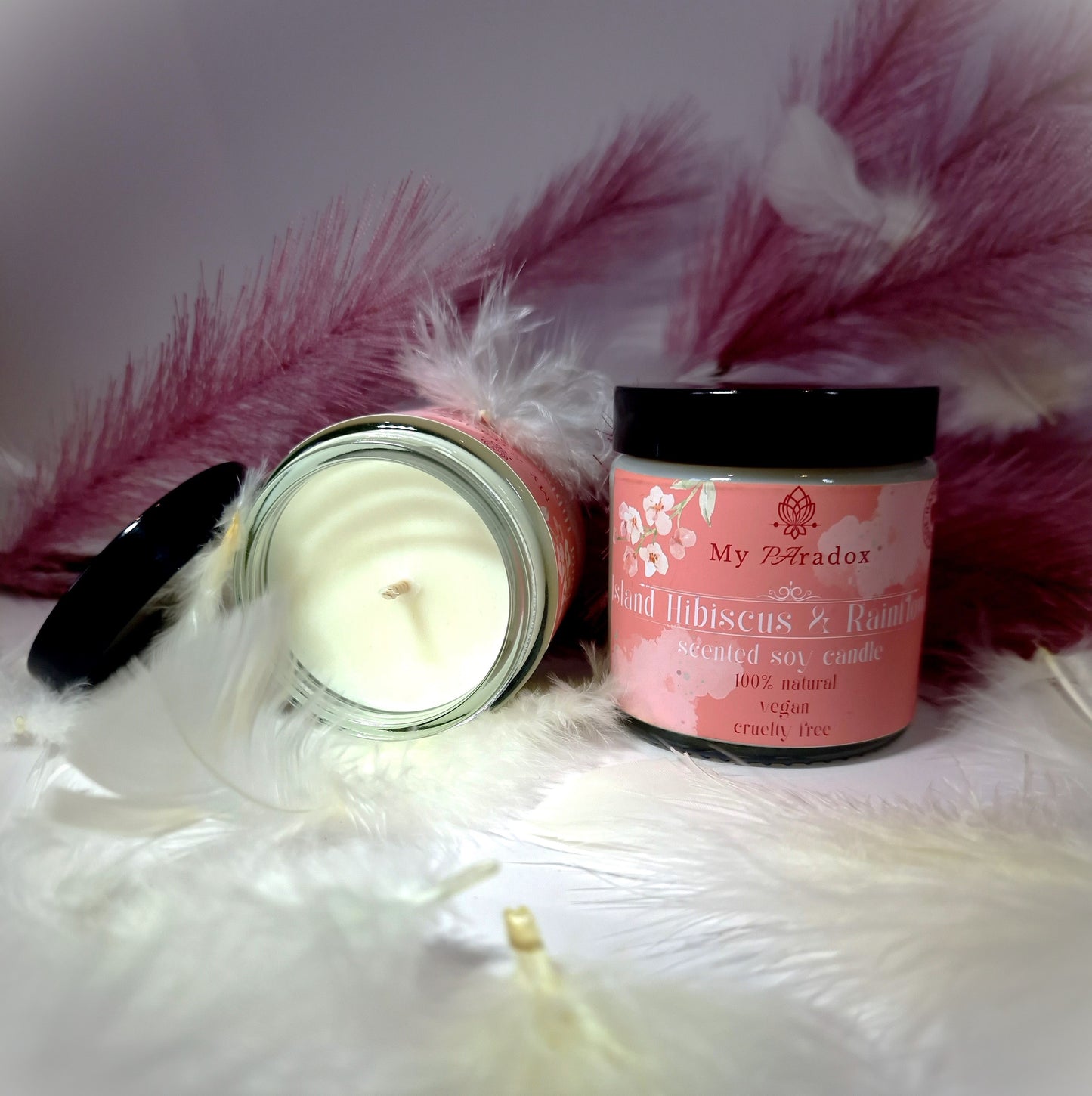 Island Hibiscus & Rainflower Luxury Scented Soy Candle