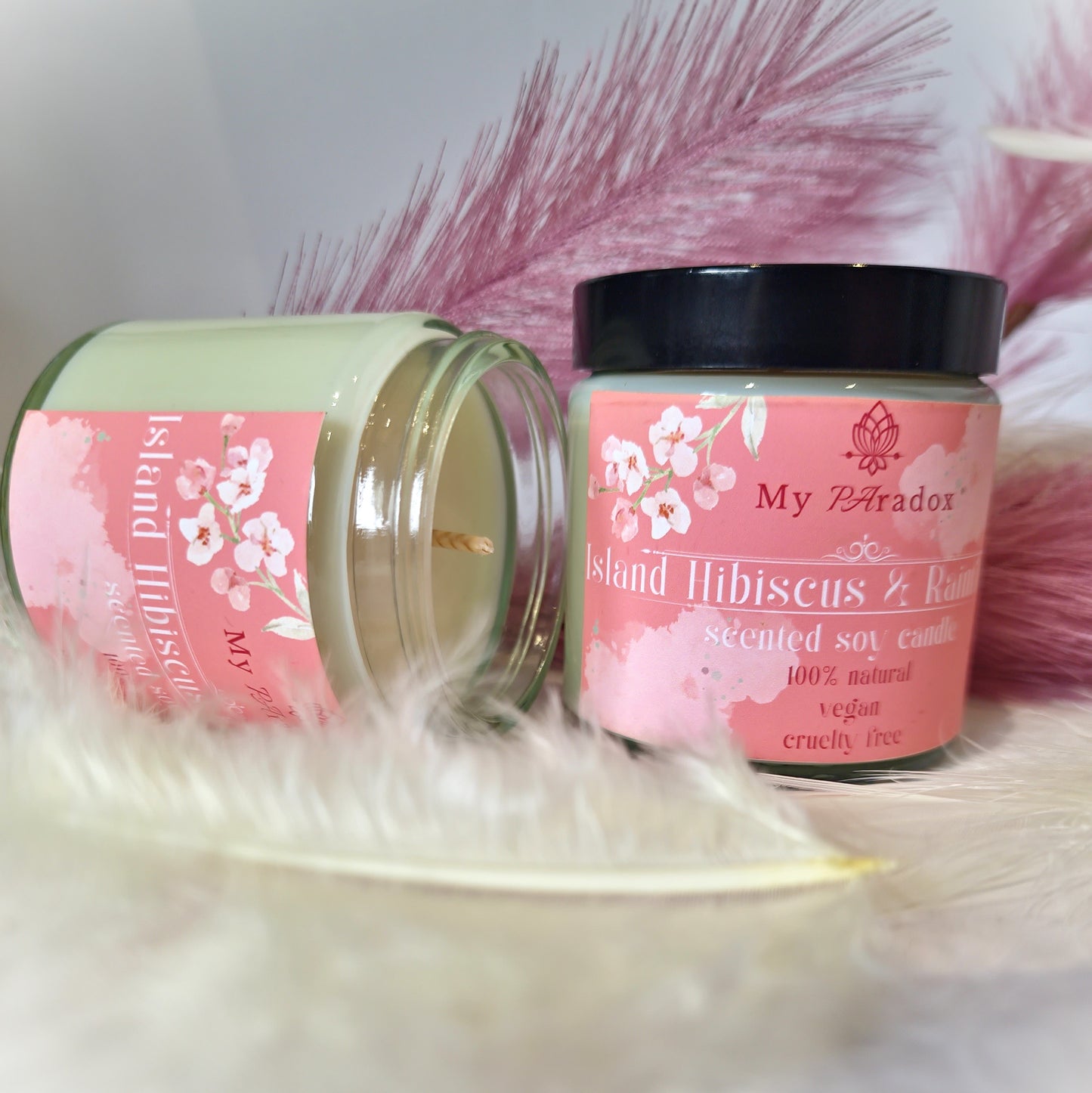 Island Hibiscus & Rainflower Luxury Scented Soy Candle