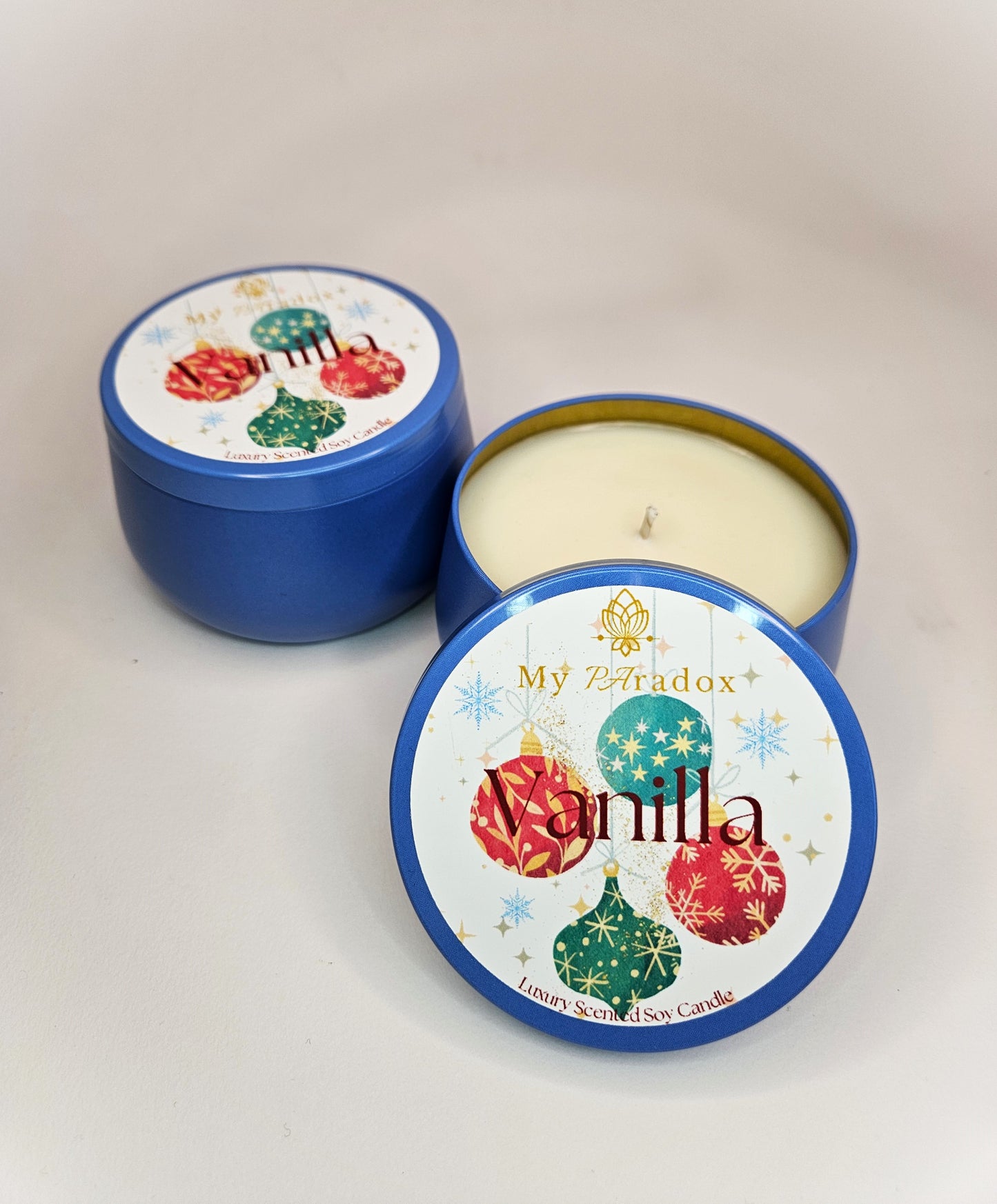 Vanilla Handmade Christmas Scented Soy Candle