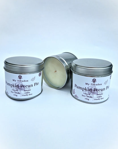 Pumpkin Pecan Pie Luxury Scented Soy candle