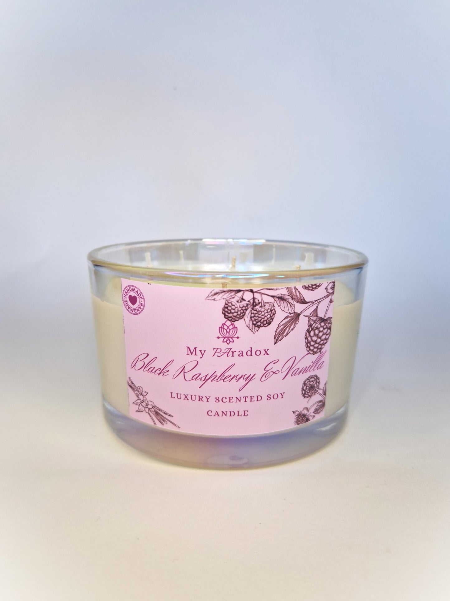 Black Raspberry & Vanilla Luxury Scented Soy Candle