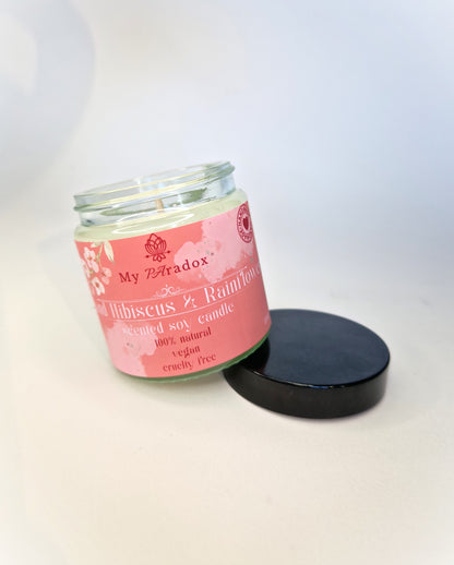 Island Hibiscus & Rainflower Luxury Scented Soy Candle