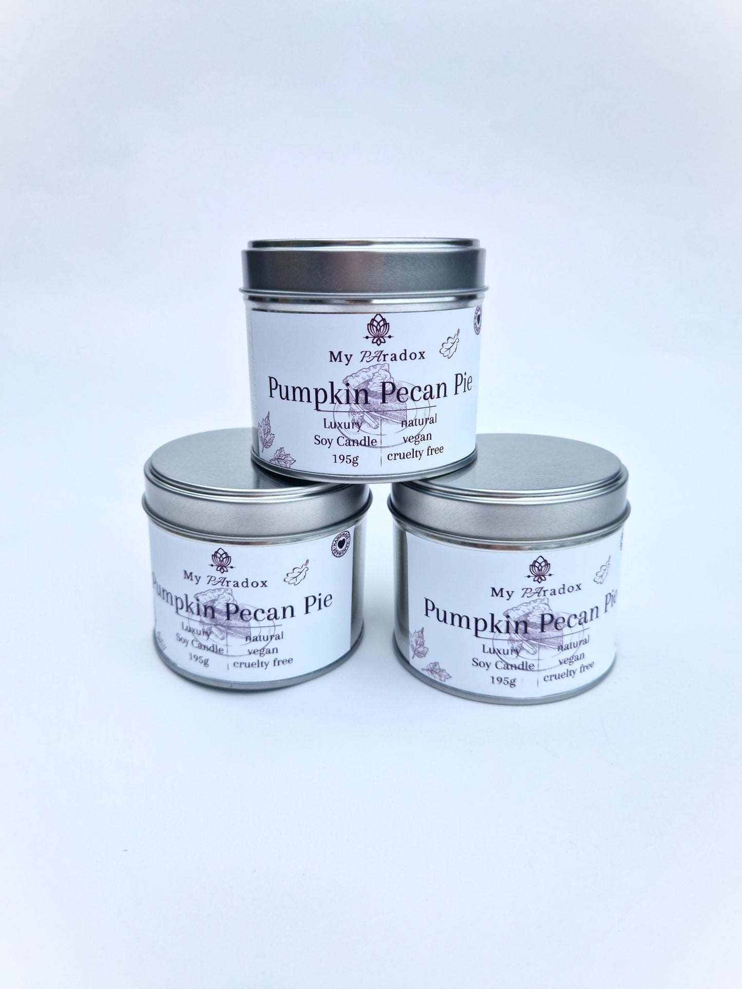 Pumpkin Pecan Pie Luxury Scented Soy candle