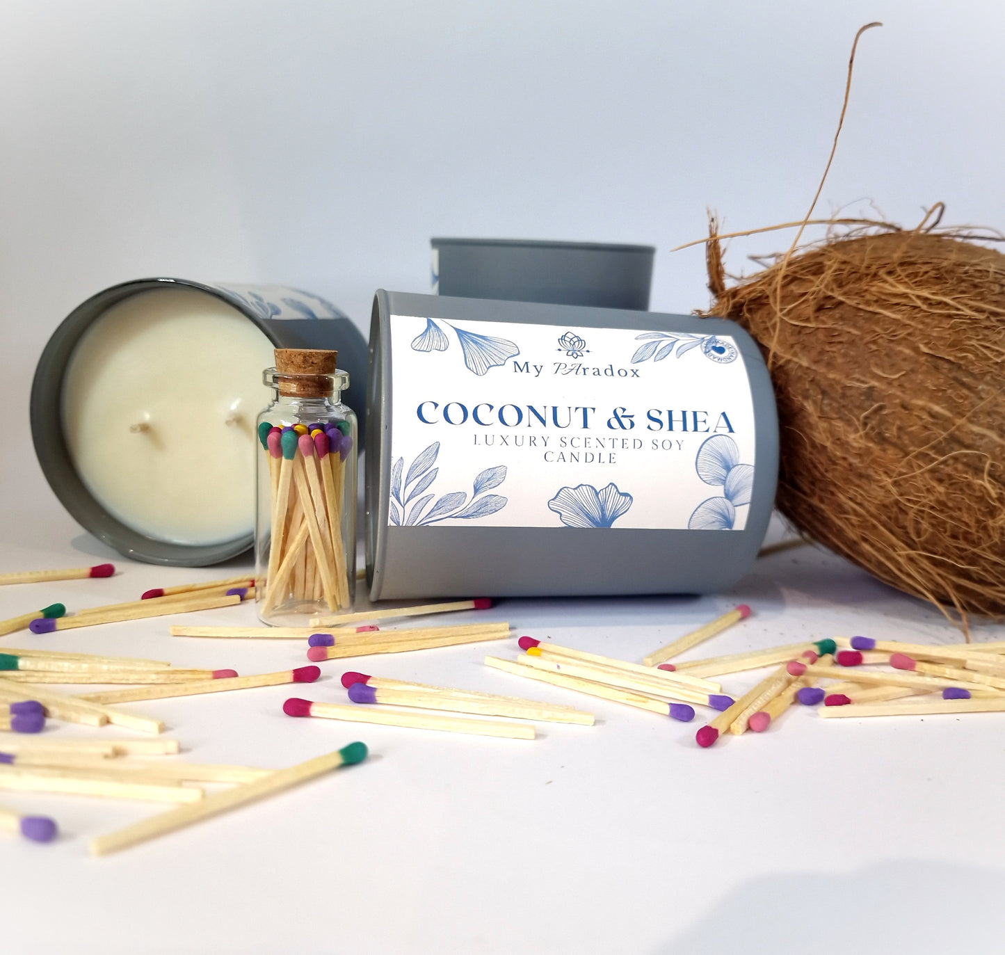 Coconut & Shea Luxury Scented Soy Candle