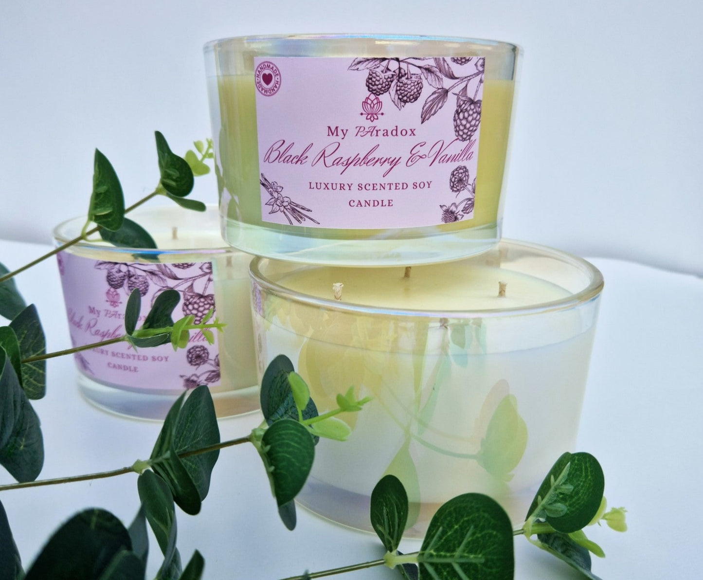 Black Raspberry & Vanilla Luxury Scented Soy Candle