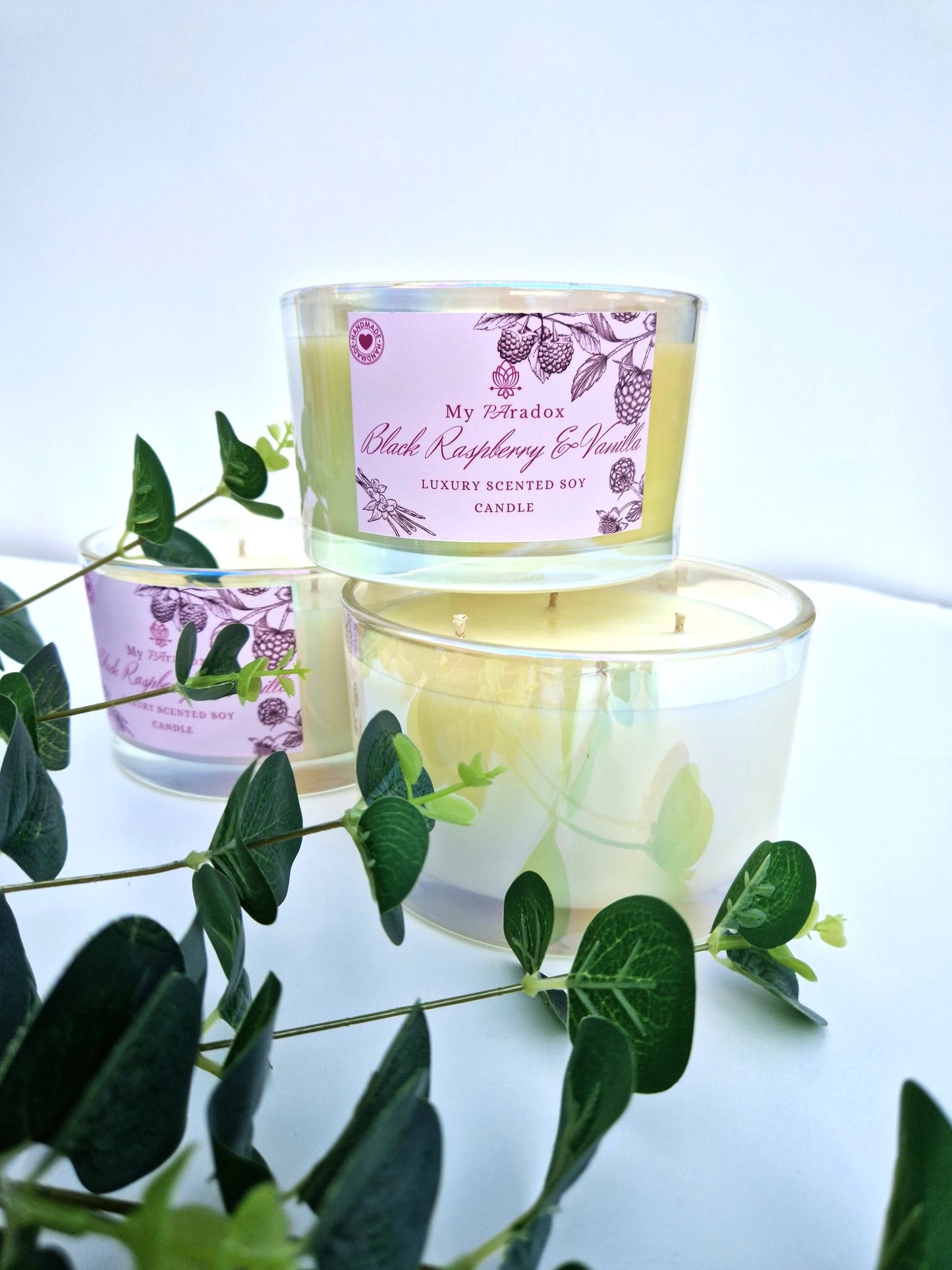 Black Raspberry & Vanilla Luxury Scented Soy Candle